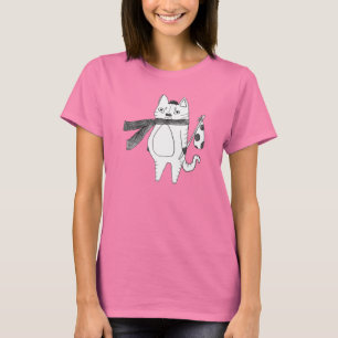 T-shirt Pièce en t de chat de voyageur