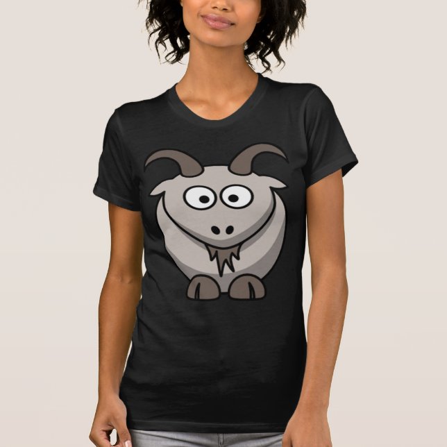T-shirt Pièce en t de chèvre de bande dessinée (Devant)