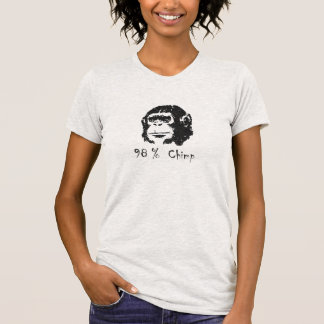 T-shirt Pièce en t de chimpanzé de 98 pour cent
