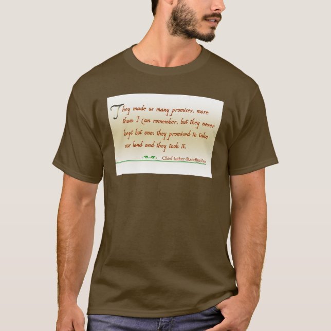 T-shirt pièce en t de citation de natif américain (Devant)
