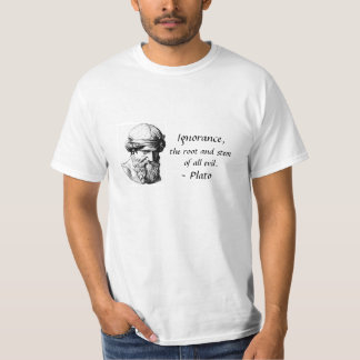 T-shirt Pièce en t de citation de Platon