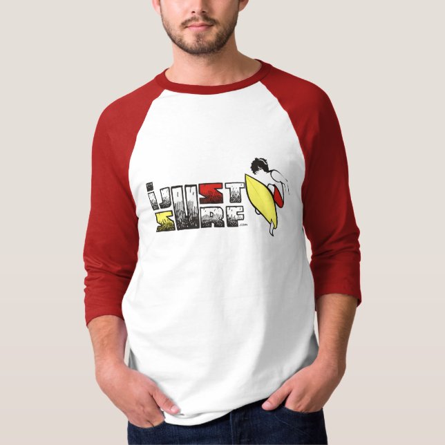 T-shirt pièce en t de classique d'iJustSurf (Devant)