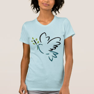 T-shirt Pièce en t de colombe de paix