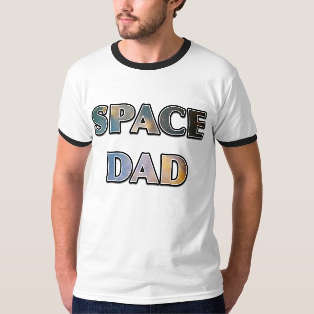 T-shirt Pièce en t de conception de nébuleuse de PAPA de (Devant)