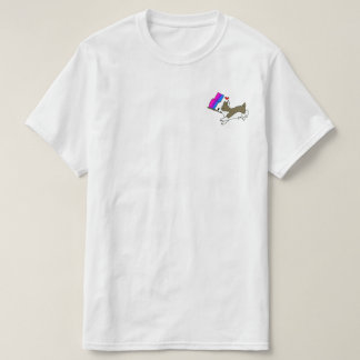 T-shirt Pièce en t de corgi de fierté de Bi