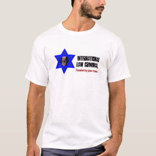 T-shirt Pièce en t de CRIMINEL de GUERRE de NETANYAHU