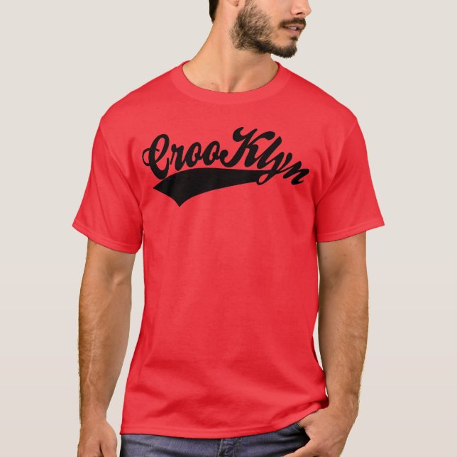 T-SHIRT PIÈCE EN T DE CROOKLYN (RED/BLACK) (Devant)