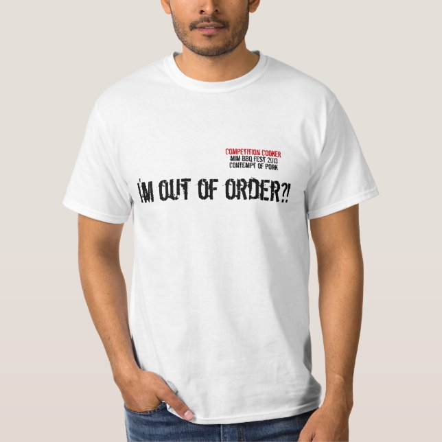 T-shirt Pièce en t de cuiseur de concurrence (Devant)