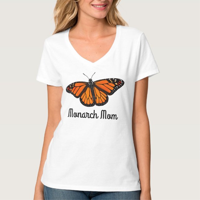 T-shirt Pièce en t de dames de maman de papillon de (Devant)