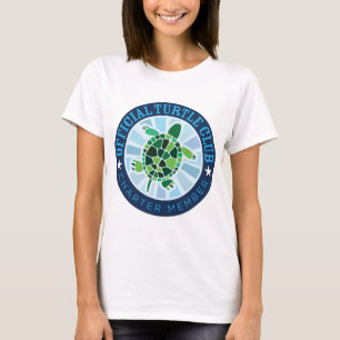 T-shirt Pièce en t de dames de membre du club de tortue