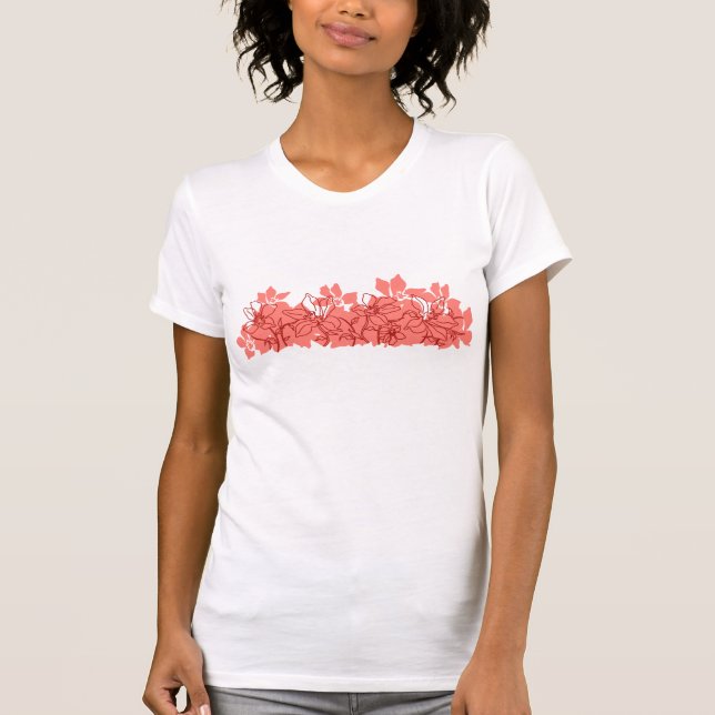 T-shirt Pièce en t de dames d'île d'orchidée (Devant)