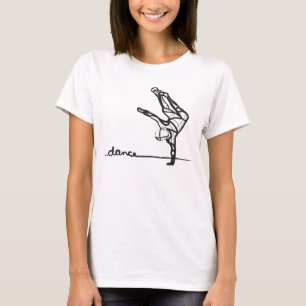 T-shirt Pièce en t de danse de hip hop (adaptée)