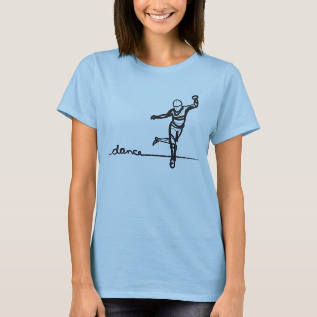 T-shirt Pièce en t de danse de robinet (adaptée) (Devant)