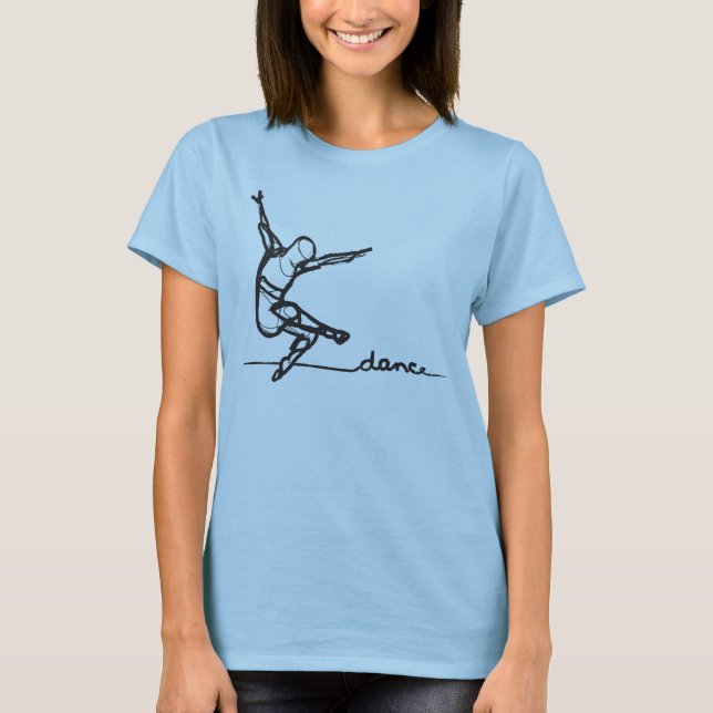 T-shirt Pièce en t de danse moderne (adaptée) (Devant)