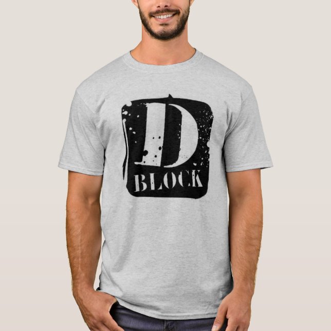 T-shirt pièce en t de dblock (Devant)
