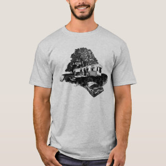 T-shirt Pièce en t de déchets de remorque