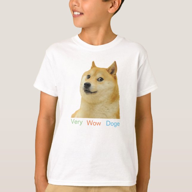 T-shirt Pièce en t de doge pour des enfants (Devant)