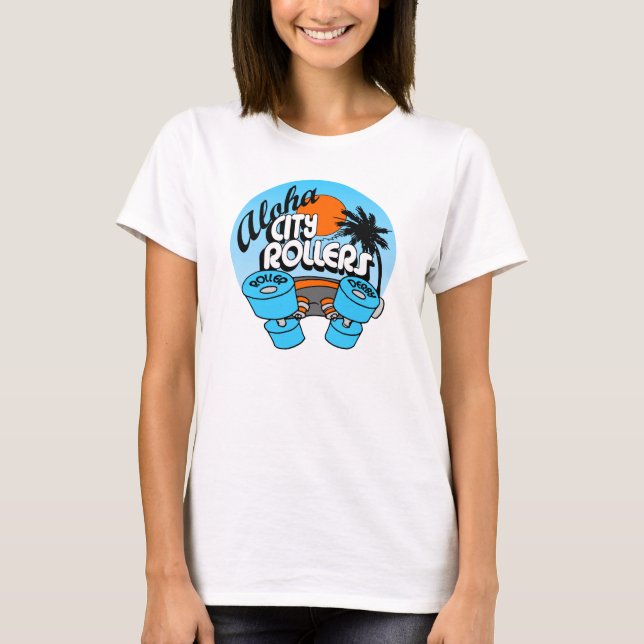 T-shirt Pièce en t de douille de dames d'ACR longue (Devant)