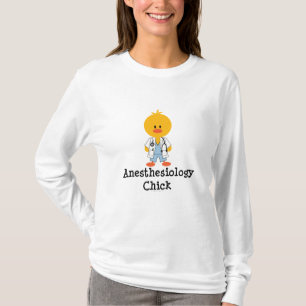 T-shirt Pièce en t de douille de poussin d'anesthésiolog