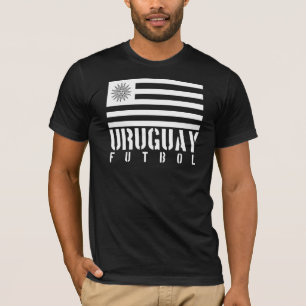 T-shirt Pièce en t de drapeau de l'Uruguay