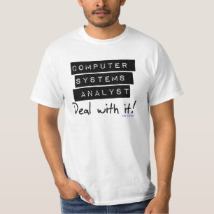 T-shirt Pièce en t de fan d'analyste fonctionnel de