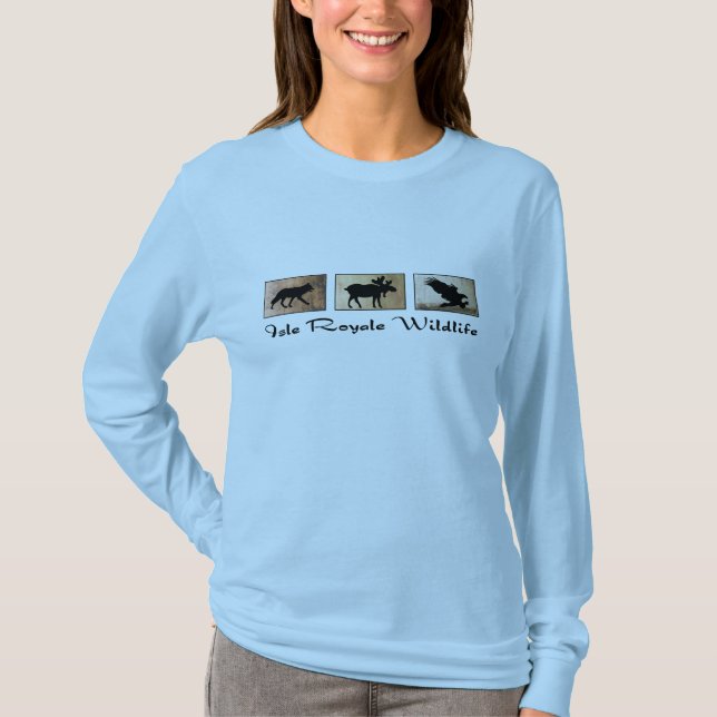 T-shirt Pièce en t de faune de Royale d'île (Devant)