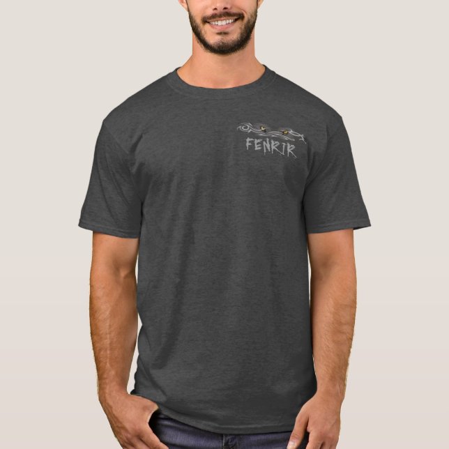 T-shirt Pièce en t de Fenrir - conception foncée (Devant)