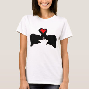 T-shirt Pièce en t de filles d'amour d'éléphant