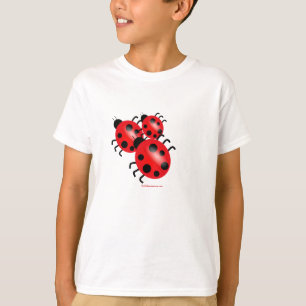 T-shirt Pièce en t de filles de coccinelles