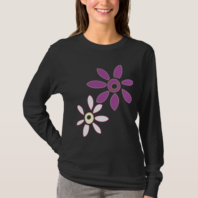T-shirt Pièce en t de fleur… (Devant)