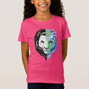 T-Shirt Pièce en t de football de la fille mystique tiré