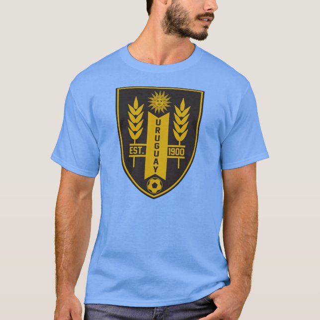 T-shirt Pièce en t de football de l'Uruguay (Devant)