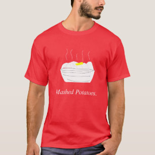 T-shirt Pièce en t de galerie de purée de pommes de terr