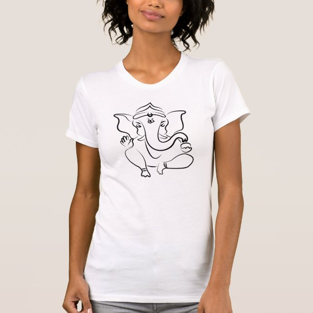T-shirt Pièce en t de "Ganesha" d'édition limitée (Devant)