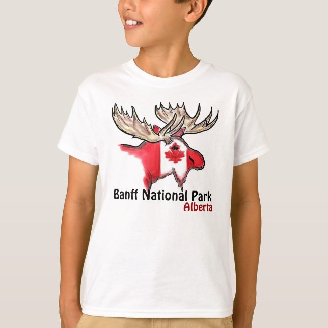T-shirt Pièce en t de garçons d'Alberta Canada de parc (Devant)