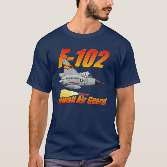 T-shirt Pièce en t de garde d'air de F102 Hawaï (Devant)