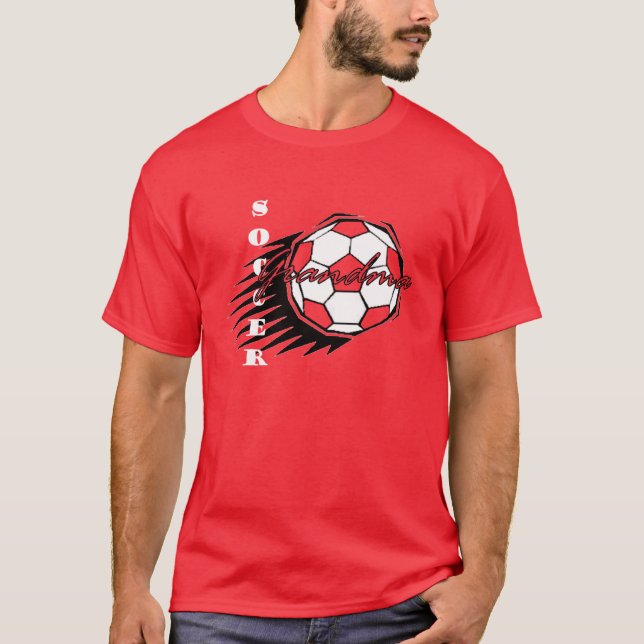 T-shirt Pièce en t de grand-maman du football (Devant)