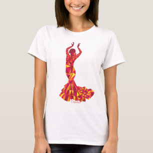 T-shirt Pièce en t de graphique de voyage de danseur de