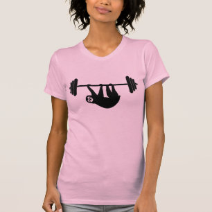 T-shirt Pièce en t de gymnase de paresse de dames