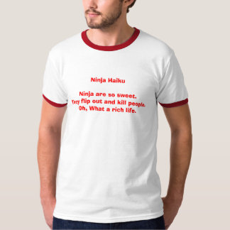T-shirt Pièce en t de Haiku de Ninja