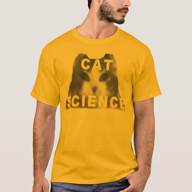 T-shirt Pièce en t de la Science de chat (Devant)