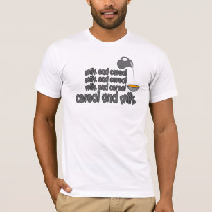 T-shirt Pièce en t de lait et de céréale