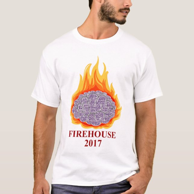 T-shirt Pièce en t de l'encolure ras du cou de 2017 hommes (Devant)