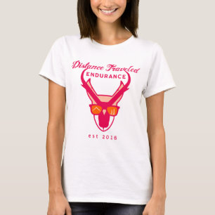 T-shirt Pièce en t de l'encolure ras du cou des femmes de