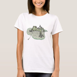 T-shirt Pièce en t de lézard