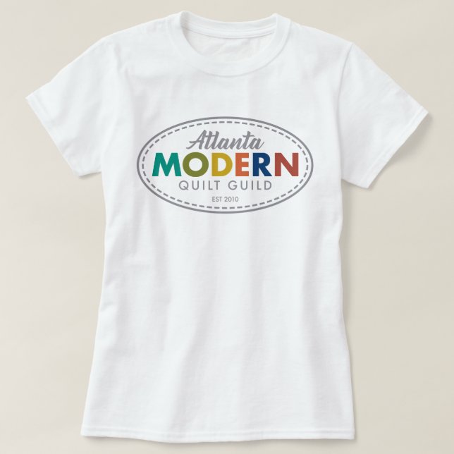 T-shirt Pièce en t de logo d'AMQG (Design devant)