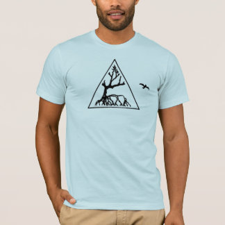 T-shirt Pièce en t de logo d'arbre de palétuvier d'été
