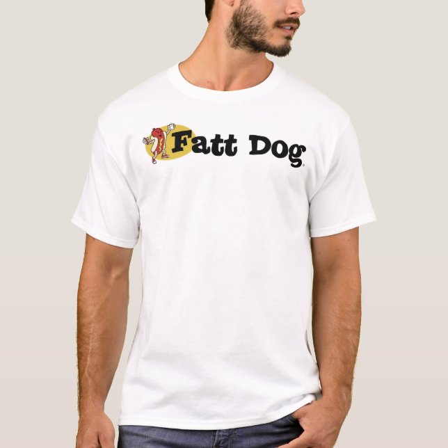T-shirt Pièce en t de logo de chien de Fatt (partie (Devant)