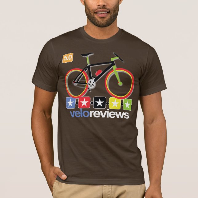 T-shirt Pièce en t de logo de VeloReviews (Devant)