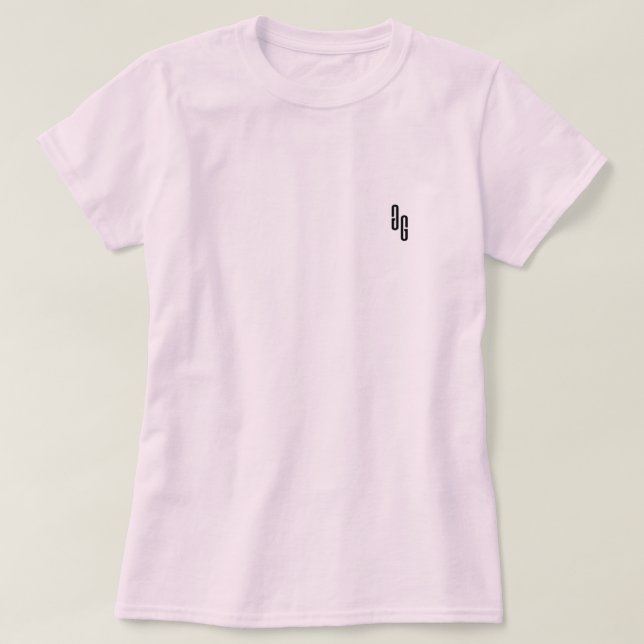 T-shirt Pièce en t de logo du GG des femmes (Design devant)